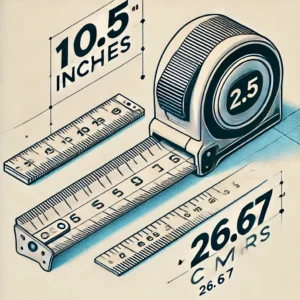 10.5 inches to cm