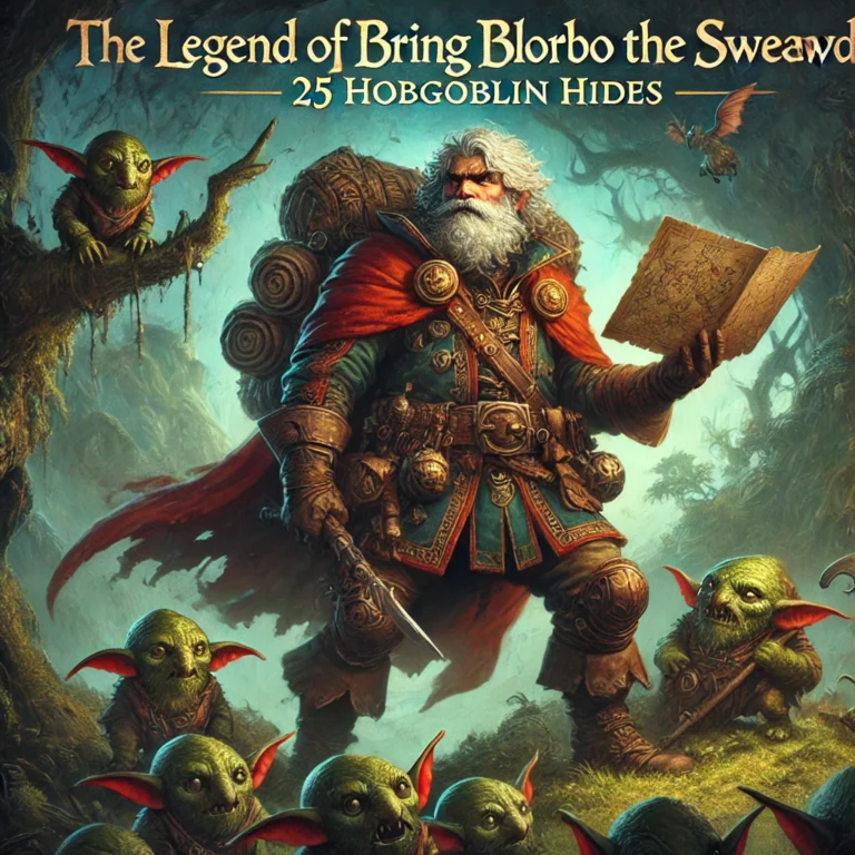 The Legend of Bring Blorbo the Shrewd 25 Hobgoblin Hides