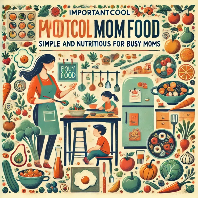 ImportantCool MomFood: Simple and Nutritious Recipes for Busy Moms